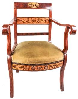 370 - SILLÓN ISABELINO DEL SEGUNDO TERCIO DEL S.XIX