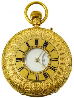212 - RELOJ DE BOLSILLO SABONETA INGÉS FLES. S.XIX