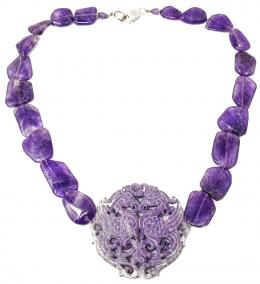 110 - COLLAR GARGANTILLA CON AMATISTA
