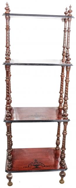 367 - PEQUEÑO MUEBLE ESTANTERÍA INGLÉS DE PPS. S.XX