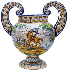 480 - JARRÓN EN CERÁMICA DE TALAVERA DE LA SEGUNDA MITAD DEL S.XX