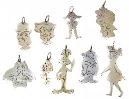 43 - COLECCIÓN DE COLGANTES EN PLATA