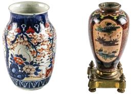 408 - DOS JARRONES JAPONESES CIRCA 1900