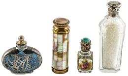 866 - LOTE DE CUATRO PERFUMEROS DE MEDIADOS S. XX
