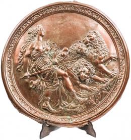 897 - PLAFÓN DECORATIVO EN COBRE DE PRINCIPIOS DEL S.XX