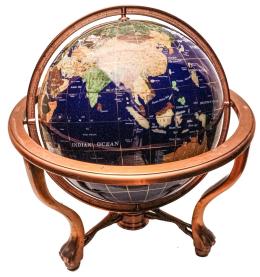816 - BOLA DEL MUNDO EN PIEDRAS DURAS