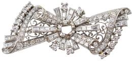 80 - BROCHE CON DIAMANTES AÑOS 30-40