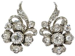 159 - PENDIENTES CON DIAMANTES DE LOS AÑOS 40