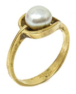 52 - ANILLO CON PERLA CULTIVADA
