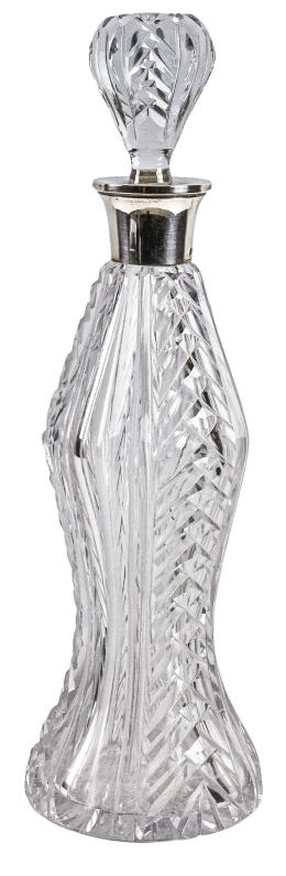12 - BOTELLA DE CRISTAL Y PLATA