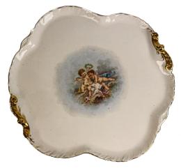 453 - BANDEJA EN PORCELANA FRANCESA DE PRINCIPIOS DEL S.XX