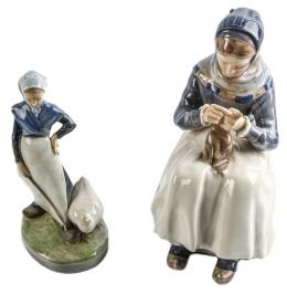 504 - DOS FIGURAS EN PORCELANA "ROYAL COPENHAGUEN" 