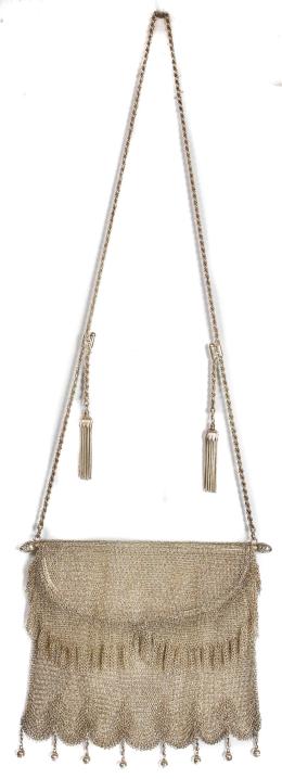 660 - BOLSO DE MALLA EN PLATA DEL PRIMER TERCIO DEL S.XX