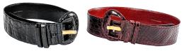 791 - DOS CINTURONES  "LOEWE"