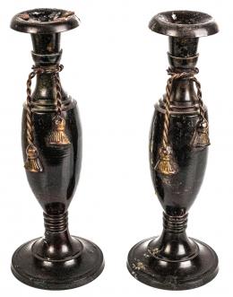 950 - PAREJA DE CANDELEROS DEL ÚLTIMO CUARTO DE S. XX