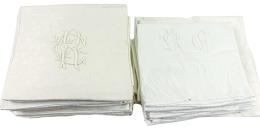 750 - GRAN LOTE DE SERVILLETAS DE FINALES DEL S.XIX