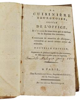 254 - "LA CUISINIÈRE BOURGEOISE SUIVIE DE L´OFFICE"