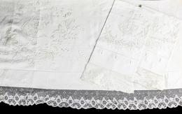828 - JUEGO DE CAMA DE MATRIMONIO DE FINALES DEL S.XIX