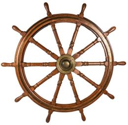 995 - TIMÓN DE BARCO DE LA PRIMERA MITAD DE SIGLO XX