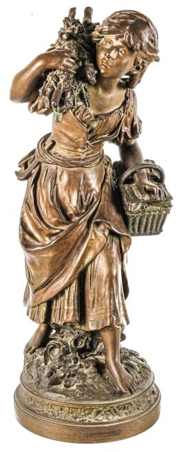 803 - FIGURA DE ESCUELA FRANCESA DE FINALES DEL S. XIX