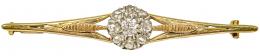 78 - BROCHE ALFIER CON DIAMANTES DE LOS AÑOS 40