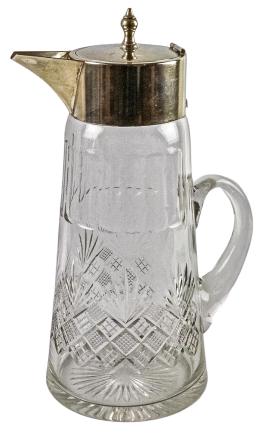 34 - JARRA PARA AGUA DE CRISTAL