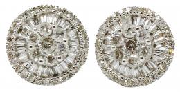 237 - PENDIENTES ROSETÓN CON DIAMANTES