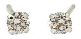243 - PENDIENTES SOLITARIO CON BRILLANTES