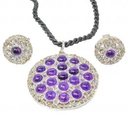 138 - COLGANTE Y PENDIENTES  DE PLATA
