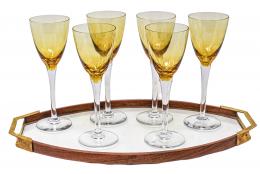 47 - SEIS COPAS DE VINO DEL ÚLTIMO CUARTO DEL S.XX