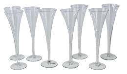 327 - CONJUNTO DE OCHO COPAS DE CAVA DE LOS AÑOS 70