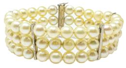 163 - PULSERA DE PERLAS DE LOS AÑOS 70