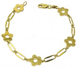 153 - PULSERA CON FLORES AÑOS 90