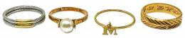 109 - CUATRO ANILLOS DE MEDIADOS DEL S.XX
