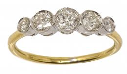 183 - SORTIJA CON DIAMANTES