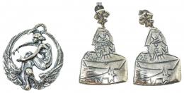 252 - PENDIENTES Y COLGANTE EN PLATA