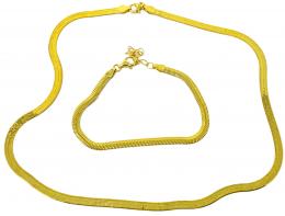 296 - PULSERA Y COLLAR DE PLATA