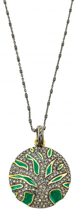 101 - COLGANTE CON DIAMANTES Y ESMALTES