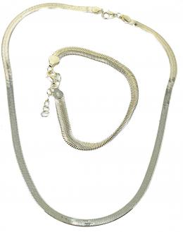 148 - COLLAR Y PULSERA DE PLATA