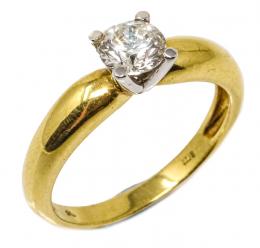 61 - ANILLO SOLITARIO CON BRILLANTE