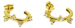 190 - PENDIENTES ARGOLLAS CON CIRCONITAS