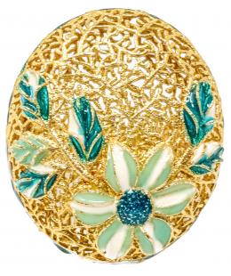 54 - ANILLO DE FILIGRANA CON ESMALTES