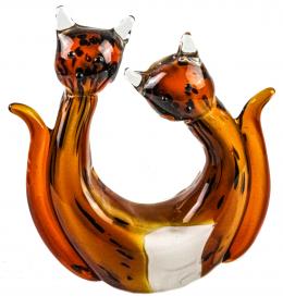 380 - FIGURA EN CRISTAL DE MURANO  DEL ÚLLITMO CUARTO DEL S.XX