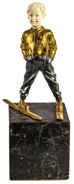 801 - FIGURA CRISOELEFANTINA DEL ÚLTIMO TERCIO DE S. XX