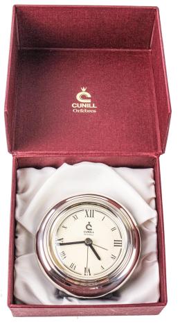 728 - PEQUEÑO RELOJ EN PLATA DEL ÚLTIMO CUARTO DEL S.XX