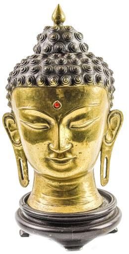 423 - BUSTO DE BUDA DE MEDIADOS DEL SXX.