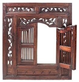 344 - ORIGINAL VENTANA ORIENTAL CON ESPEJO