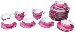 503 - SERVICIO DE CAFÉ EN PORCELANA FRANCESA DE MEDIADOS S.XX