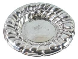 758 - CENTRO DE MESA EN PLATA DE MEDIADOS DEL S.XX