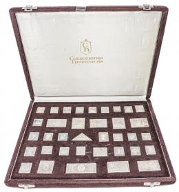 354 - COLECCIÓN DE 36 PIEZAS DE SELLOS DE PLATA